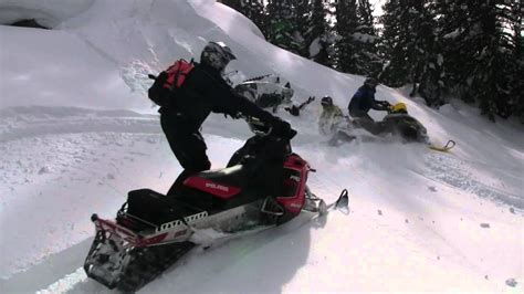 Epic Fail Buried Up To Neck Under Snowmobile Youtube