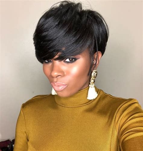 Chic bob haircut heres another great bob haircut with bulky layers. 60 Great Short Hairstyles for Black Women