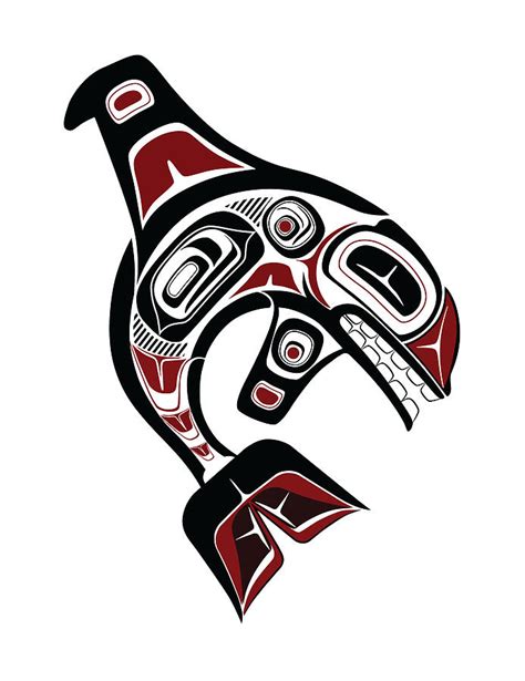 Pacific Northwest Orca Native American Coastal Salish Formline Art