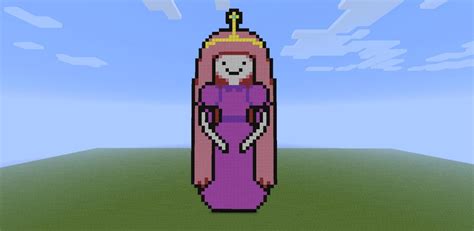Adventure Time Princess Bubblegum Pixel Art Minecraft Project