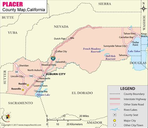 Placer County Zip Code Map Interactive Map