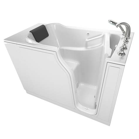The american tubs 3052 boasts a 40 high tub basin, allowing for deeper upper body water immersion while maintaining a compact footprint for. American Standard Gelcoat Premium Series 52 in. Right Hand ...