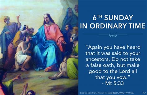 Sixth Sunday In Ordinary Time February 16 2020 The Parish Of Mary