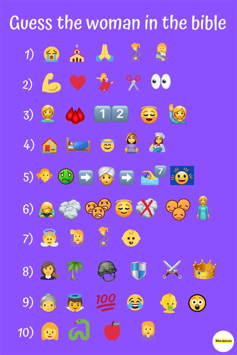 Pin on Emoji bible quiz