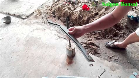 Khuôn Quay Chậu Tròn - Tool for making concrete pot - YouTube