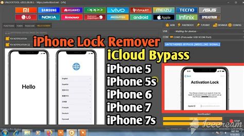Iphone 7s Activation Lock Bypass Icloud Bypass 5 5s 7 7s Unlocktool