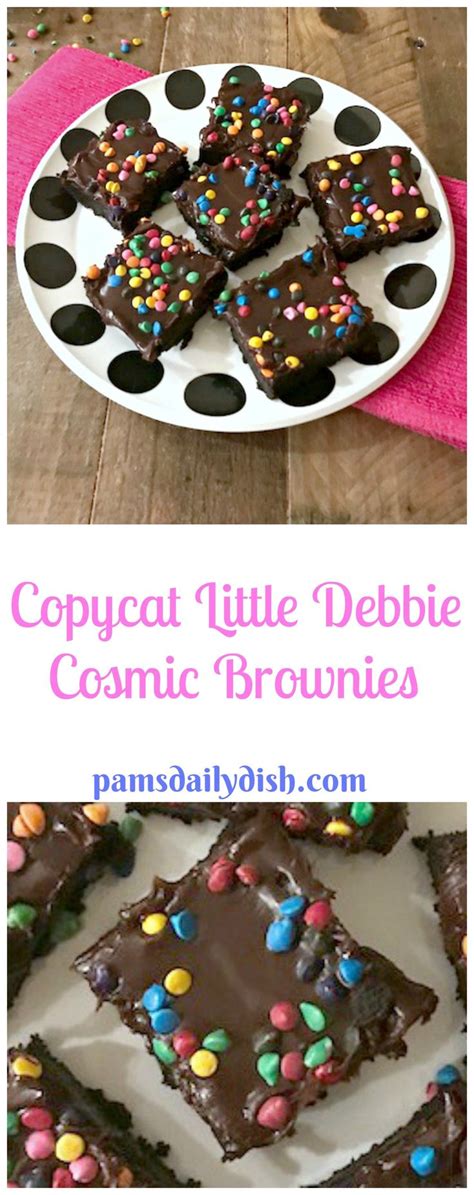 O brownie tem como característica a camada crocante em cima e a parte do meio bem molhadinha. Copycat Little Debbie Cosmic Brownies | Recipe | Cosmic ...
