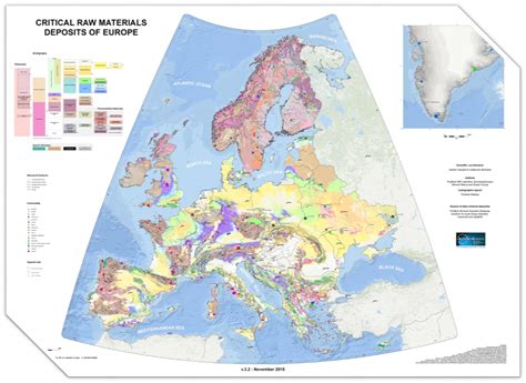 New Map Of Critical Raw Materials In Europe Eurogeosurveys News