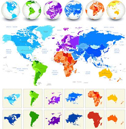 Lesson pdfs generate student link. World Map Detailed Geography In Full Color Stock Illustration - Download Image Now - iStock