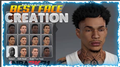 Best Face Creation In Nba 2k21 Current Gen Youtube