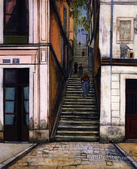 Maurice Utrillo Le Passage Cottin Montmartre Oil Painting