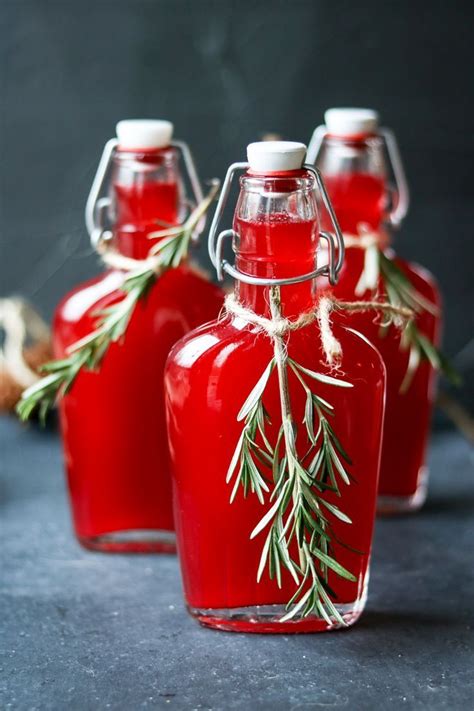 Vodka Infused With FRESH Cranberries Mixed With Rosemary Simple Syrup