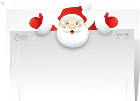 Free Cartoon Santa Claus Frame Vector Titanui