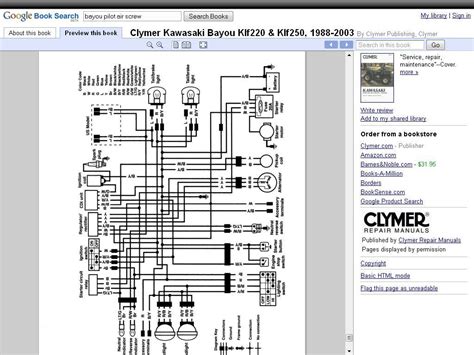 I got this 1998 kawasaki klf220 bayou in with numerous problems. Kawasaki Bayou 300 Wiring Diagram - Wiring Diagram Schemas