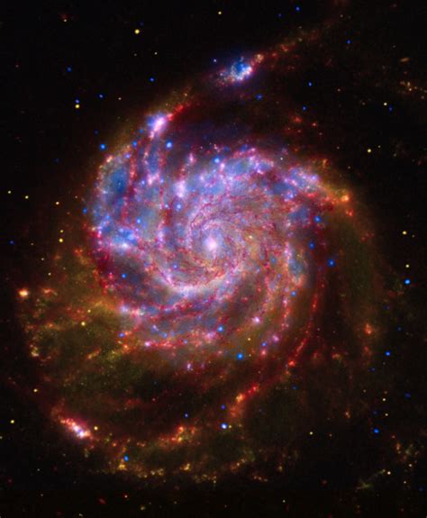 Galaxia Messier 101 Spitzer Space Telescope Spiral Galaxy Hubble Space