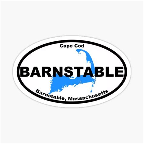 Towns Of Cape Cod Barnstable Massachusetts Sticker For Sale By