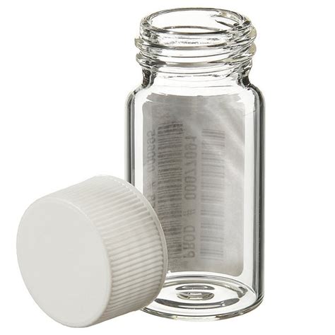 Thermo Scientific™ I Chem™ Clear Voa Glass Vials With Closed Top Cap 20ml Vial Clear Closed Top