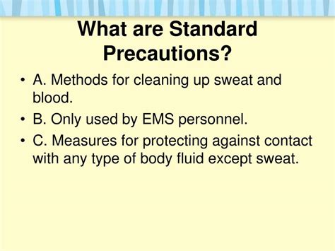 Ppt What Are Standard Precautions Powerpoint Presentation Free