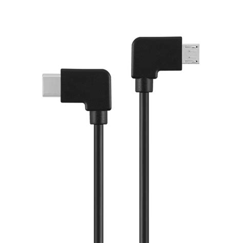 90 Degree Right Angle Short Type C To Micro Usb Cable 30cm