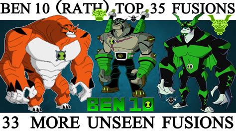 Ben 10 Rath Top 35 Unseen Fusions Rath Top Unseen Fusions Ben 10