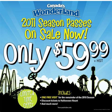 So the other day i went to canada's wonderland, as some of you know bc i posted before/after stuff for some rides, but i didn't mention that i actually. Canada's Wonderland 2011 Season Pass for Only $59.99 and ...