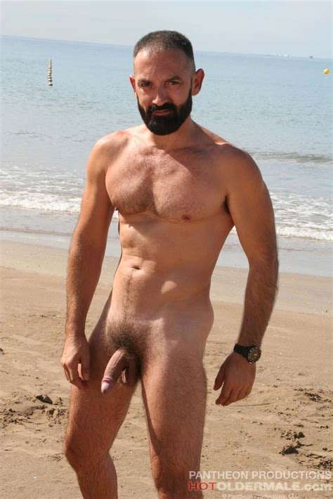 Old Naked Hairy Hispanic Man