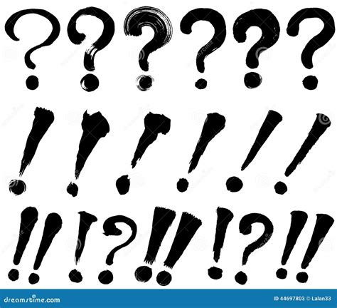 Exclamation Marks And Question Marks Stock Vector Image 44697803
