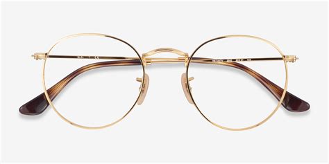 Ray Ban Rb3447v Round Round Gold Frame Eyeglasses Eyebuydirect Canada