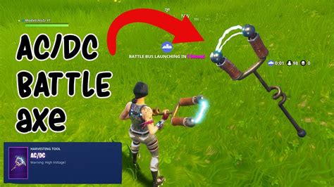 Acdc Electric Battle Axe In Fortnte Battle Royale Youtube