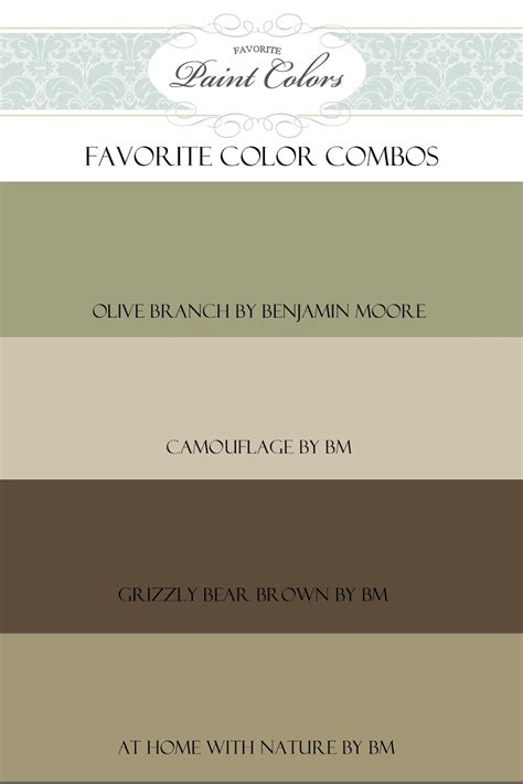 Favorite Paint Colors Olive Branch Color Combo