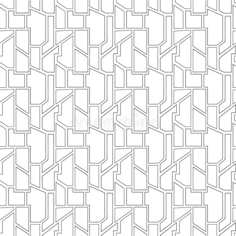 Geometric Vector Seamless Pattern With Different Geometrical Forms