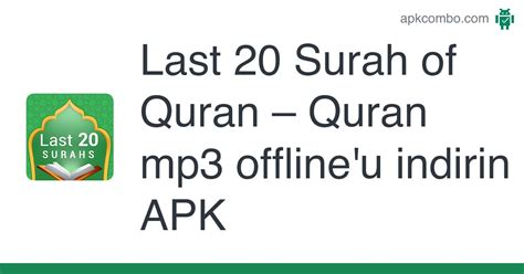 Last 20 Surah Of Quran Apk Quran Mp3 Offline 11 Android Uygulaması