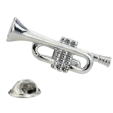 Trumpet Lapel Pin Badge From Ties Planet Uk