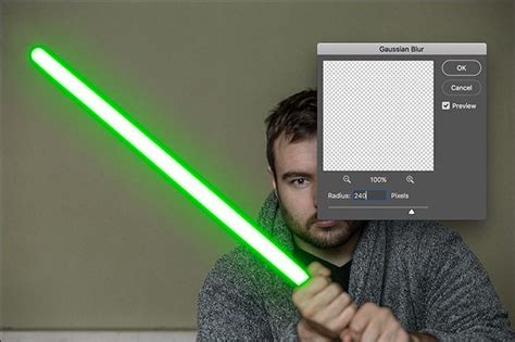 how to create a lightsaber in photoshop