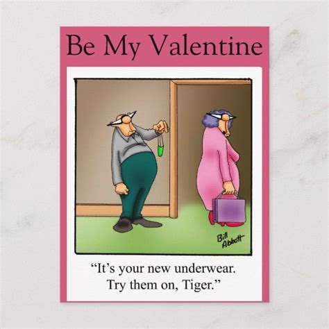 Funny Valentines Day Humor Postcard Zazzle Funny Valentine