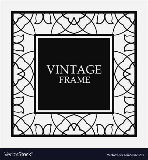 Vintage Border Frame Royalty Free Vector Image
