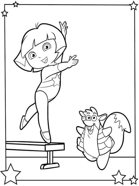 Ballet Dancer Dora Coloring Page Funny Coloring Pages