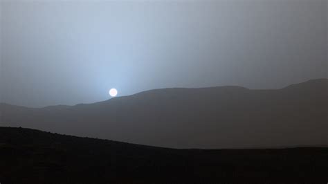 Blue Sunset On Mars Courtesy Of Nasas Curiosity Mars Rover