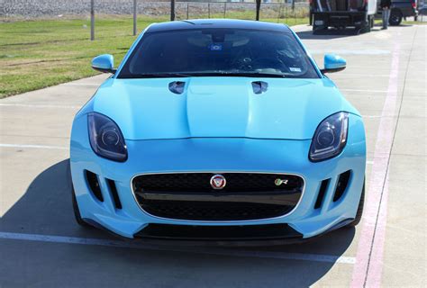 Baby Blue Jaguar Car Wrap Sky Blue Car Wrap Sport Car Wrap Ideas Car