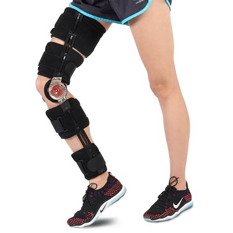 Soles Hinged Knee Brace Full Leg Stabilizer Sports Fitness