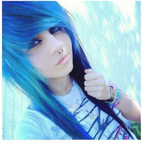 Blue Scene Hair Character Inspo Emo Scene Hair Scene Hair Tumblr Hair