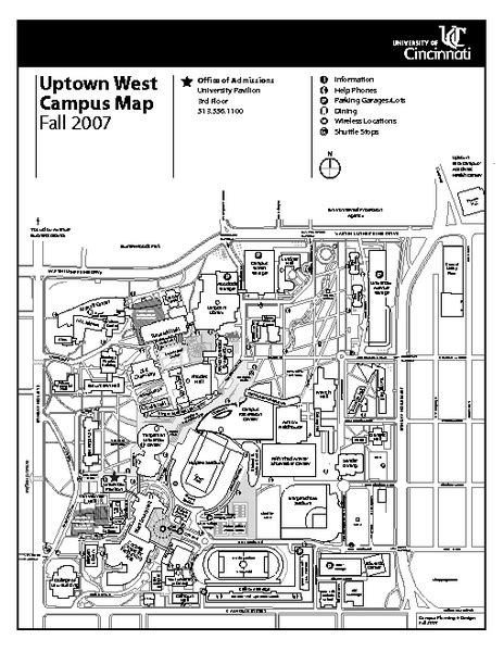 University Of Cincinnati Map Cyndiimenna