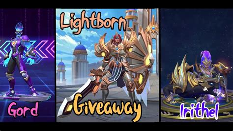 Mobile Legends Lightborn Skins And More Lightborn Giveaway Youtube