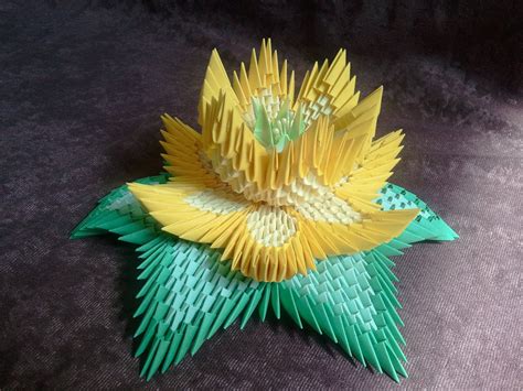 How To Make 3d Origami Lotus Flower Искусство оригами Модульное