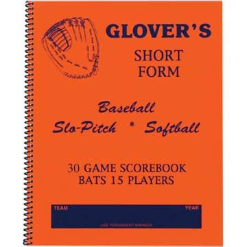 And those who love the game love the stats that come along with it. Glover's Baseball/Softball Short Form 30-game Scorebook