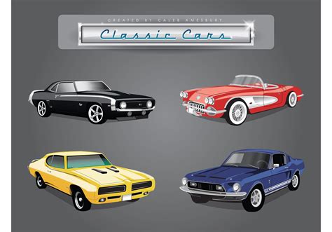 4 Vector Classic Cars 61023 Vector Art At Vecteezy