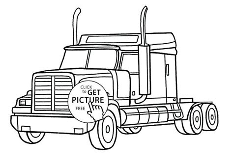 They bring the imagination to life. Semi Truck Line Drawing | Free download on ClipArtMag