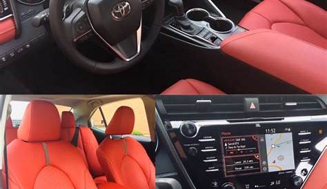 Toyota Camry Xse 2018 Red Interior | Awesome Home