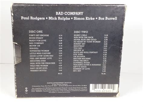 The Original Bad Company Anthology 2 Cd Set 1999 W Slipcover Bad Co