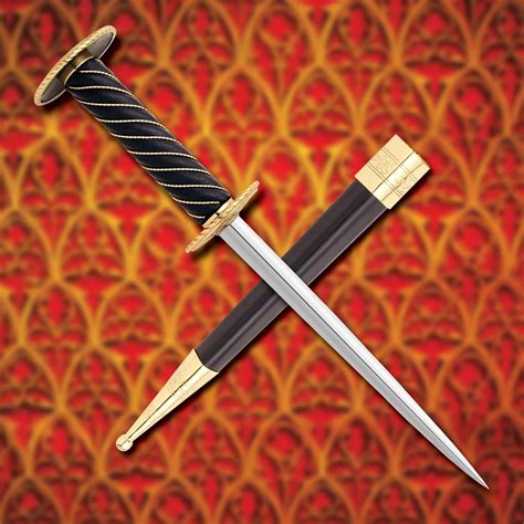 Medieval Auray Rondel Dagger Triangular Blade
